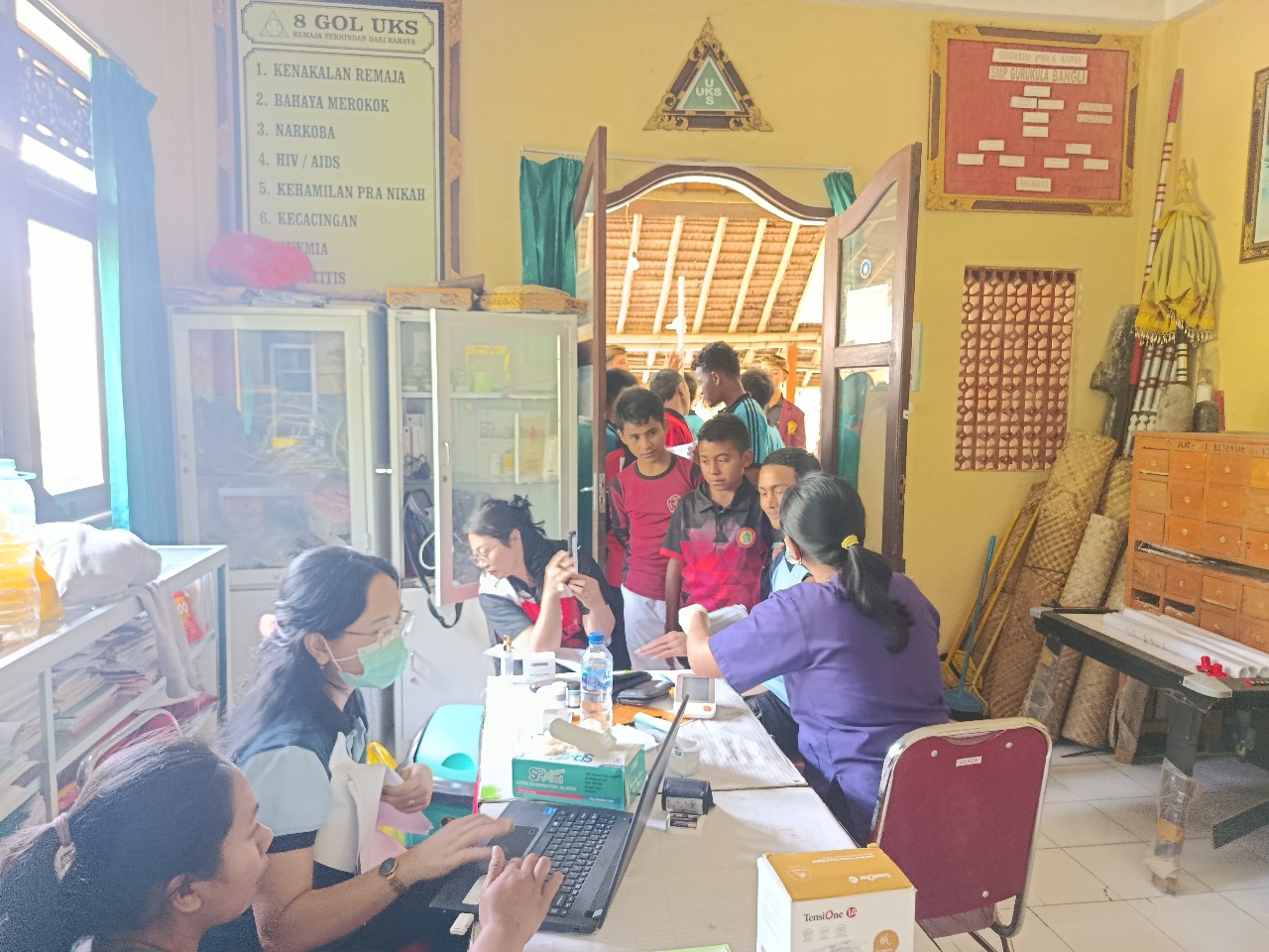 MW Gurukula Bangli Ikuti Cek Kesehatan Gratis (CKG) dari Puskesmas Bangli Utara